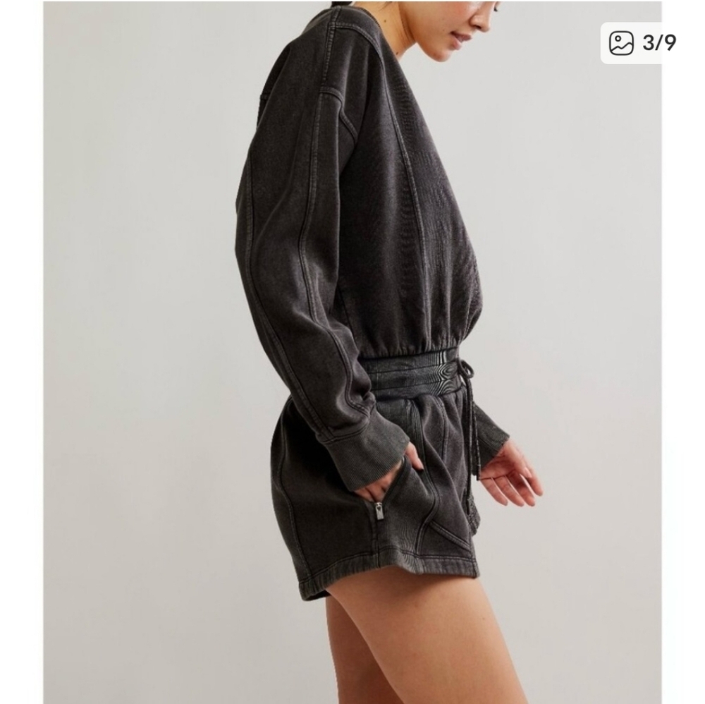 NWT FP Movement Intercept Romper Mineral Black Size Small - Picture 4 of 9